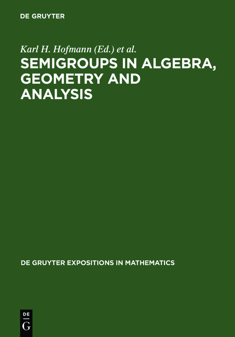 Semigroups in Algebra, Geometry and Analysis - 