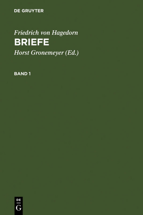 Briefe - Friedrich von Hagedorn