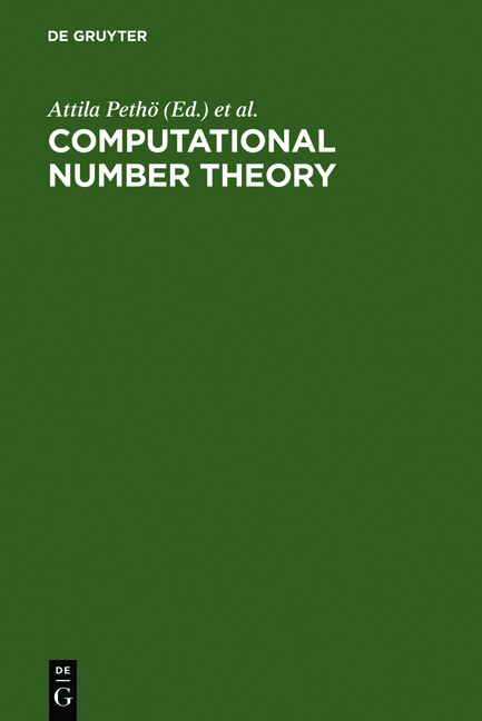 Computational Number Theory - 