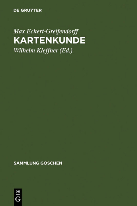 Kartenkunde - Max Eckert-Greifendorff