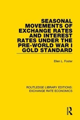 Seasonal Movements of Exchange Rates and Interest Rates Under the Pre-World War I Gold Standard - Ellen Foster