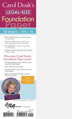 Carol Doak's Legal Size Foundation Paper - Carol Doak