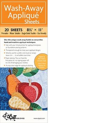 Wash-Away Applique Sheets - Beth Ferrier