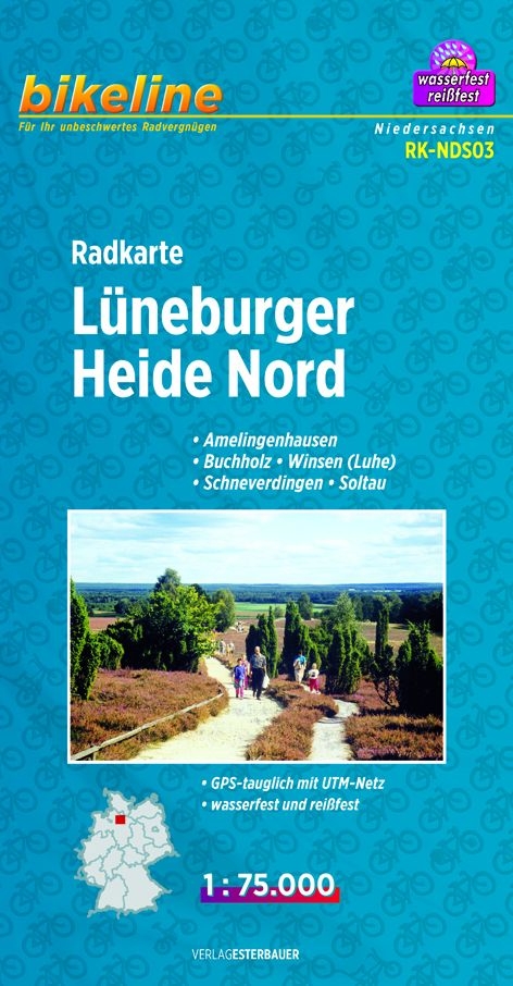 Radkarte Lüneburger Heide Nord - 