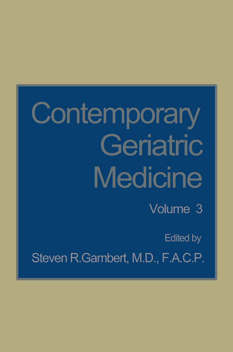 Contemporary Geriatric Medicine - 