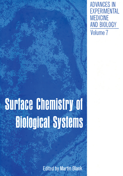 Surface Chemistry of Biological Systems - 