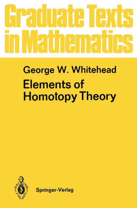 Elements of Homotopy Theory - George W. Whitehead