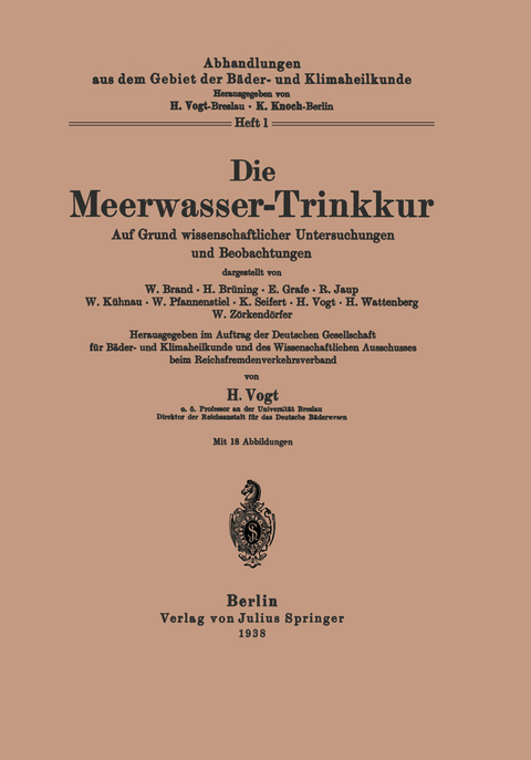 Die Meerwasser-Trinkkur - Vogt Vogt