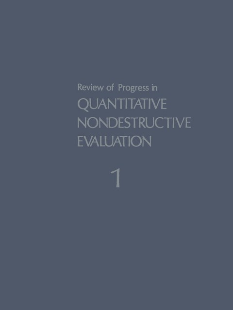 Review of Progress in Quantitative Nondestructive Evaluation - 