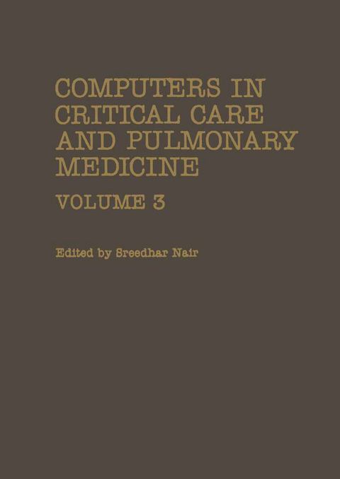 Computers in Critical Care and Pulmonary Medicine - 