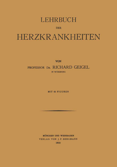 Lehrbuch der Herzkrankheiten - Richard Geigel