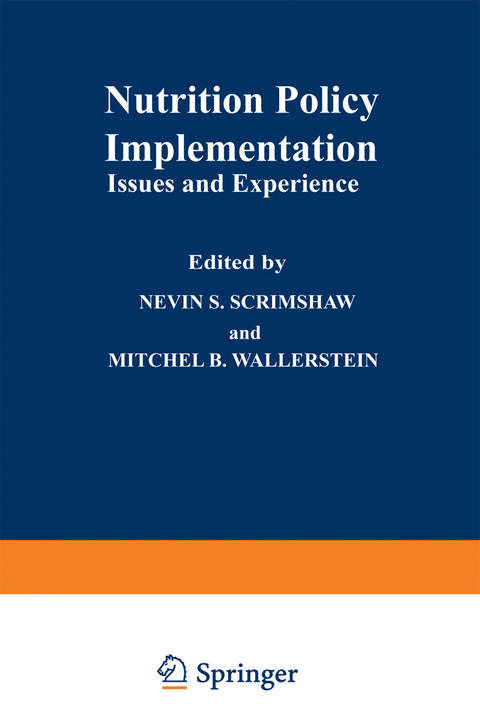 Nutrition Policy Implementation - Nevin S. Scrimshaw, Mitchel B. Wallerstein