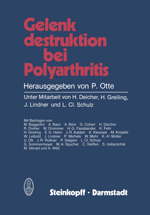 Gelenkdestruktion bei Polyarthritis - 