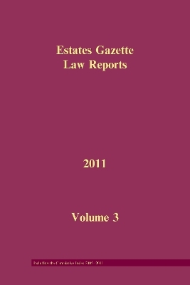 EGLR 2011 Volume 3 and Cumulative Index - 