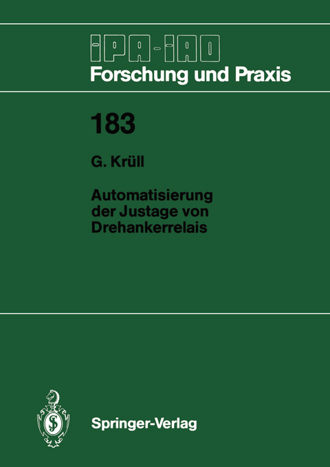 Automatisierung der Justage von Drehankerrelais - Georg Krüll