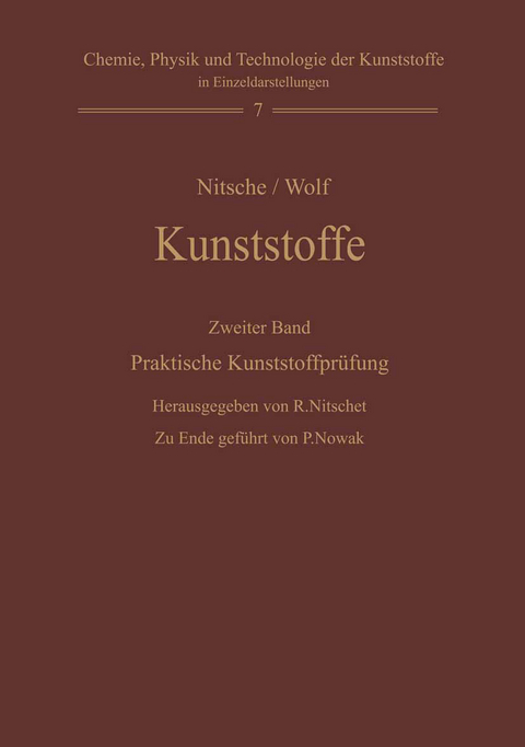 Kunststoffe. Struktur, physikalisches Verhalten und Prüfung - 