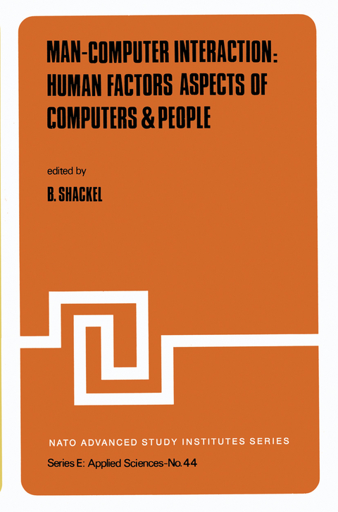 Man-Computer Interaction: Human Factors Aspects of Computers & People - 