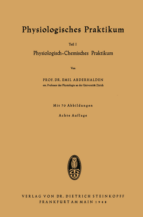 Physiologisches Praktikum - Emil Abderhalden