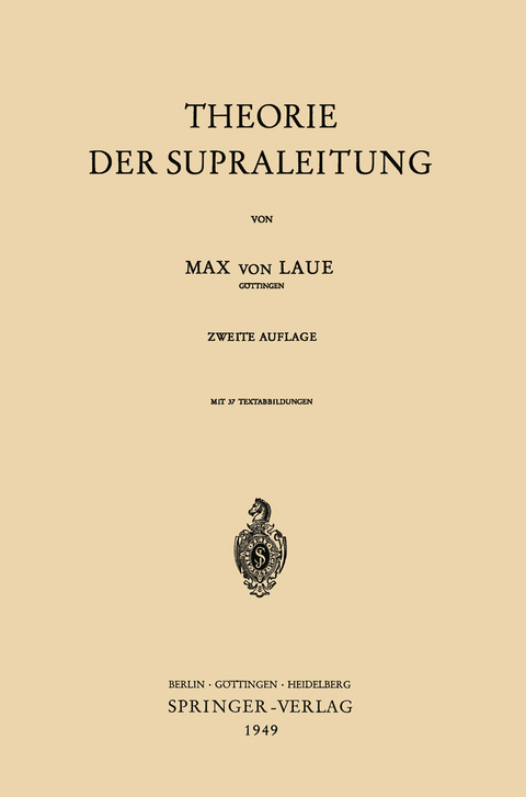 Theorie der Supraleitung - Max v. Laue