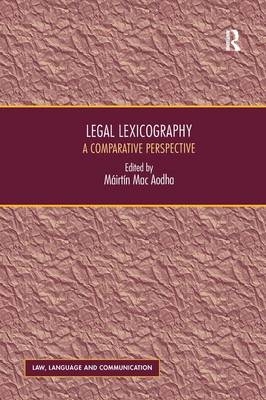 Legal Lexicography - Máirtín Mac Aodha