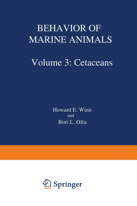 Behavior of Marine Animals - Howard E. Winn, Bori L. Olla