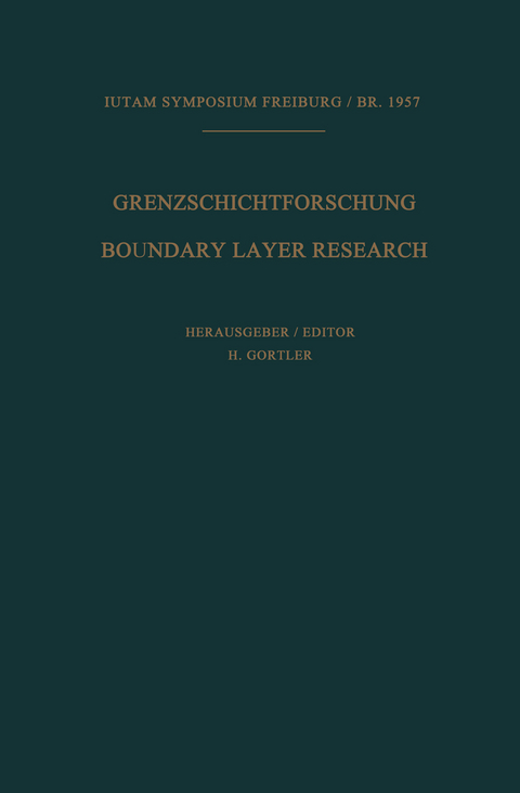 Grenzschichtforschung / Boundary Layer Research - 