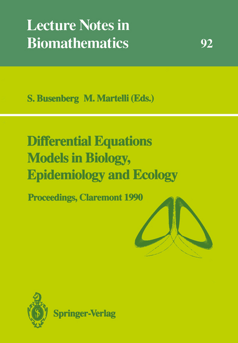 Differential Equations Models in Biology, Epidemiology and Ecology - 