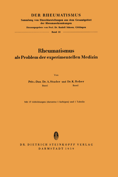 Rheumatismus - A. Studer