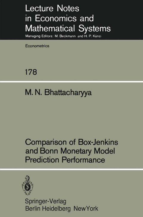Comparison of Box-Jenkins and Bonn Monetary Model Predition Performance - M. N. Bhattacharyya