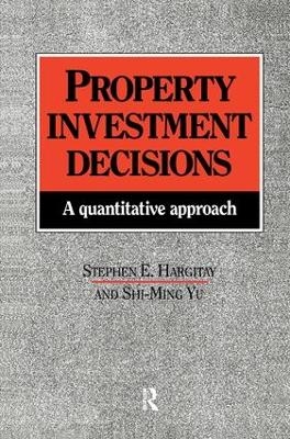 Property Investment Decisions - S Hargitay, S. Hargitay, S-M Yu