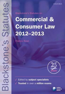 Blackstone's Statutes on Commercial & Consumer Law - 