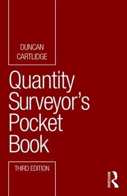 Quantity Surveyor's Pocket Book - Duncan Cartlidge