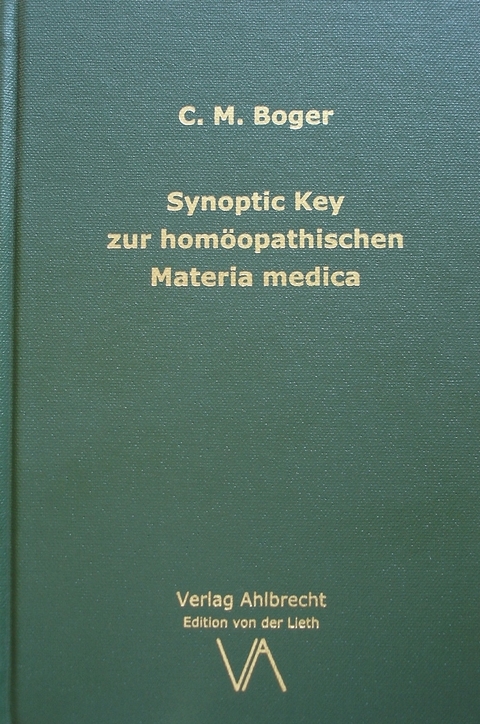 Synoptic Key zur homöopathischen Materia medica - Cyrus Maxwell Boger