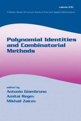 Polynomial Identities And Combinatorial Methods - 