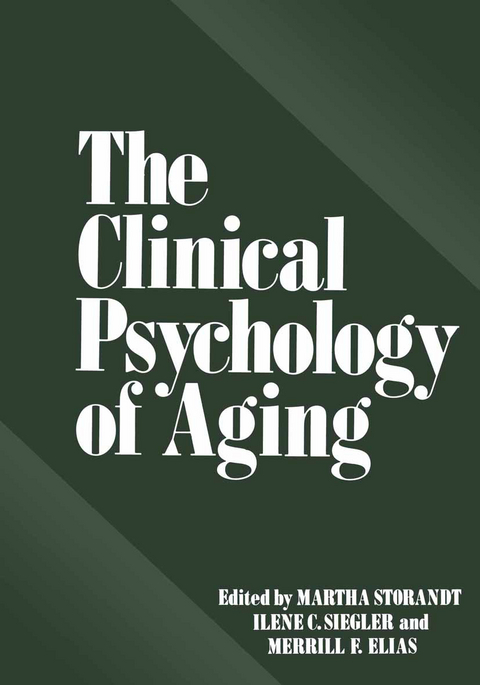 The Clinical Psychology of Aging - 