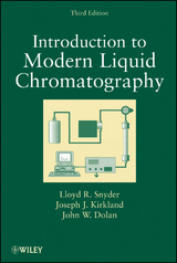 Introduction to Modern Liquid Chromatography - Lloyd R. Snyder, Joseph J. Kirkland, John W. Dolan