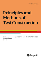 Principles and Methods of Test Construction - 