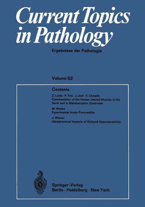 Current Topics in Pathology - H.-W. Altmann, K. Benirschke, A. Bohle, K. M. Brinkhous, P. Cohrs, H. Cottier, M. Eder, P. Gedigk, W. Giese, Chr. Hedinger, S. Iijima, W. H. Kirsten, I. Klatzo, K. Lennert, H. Meessen, W. Sandritter, G. Seifert, H. C. Stoerk, H. U. Zollinger