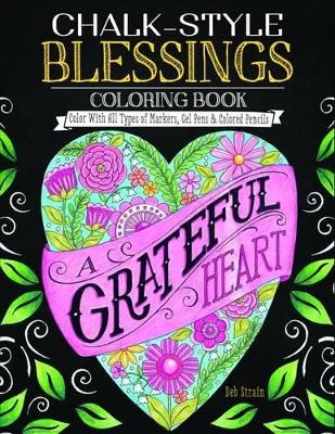 Chalk-Style Blessings Coloring Book - Deb Strain