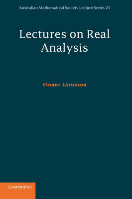 Lectures on Real Analysis - Finnur Lárusson