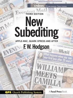 New Subediting - F W Hodgson