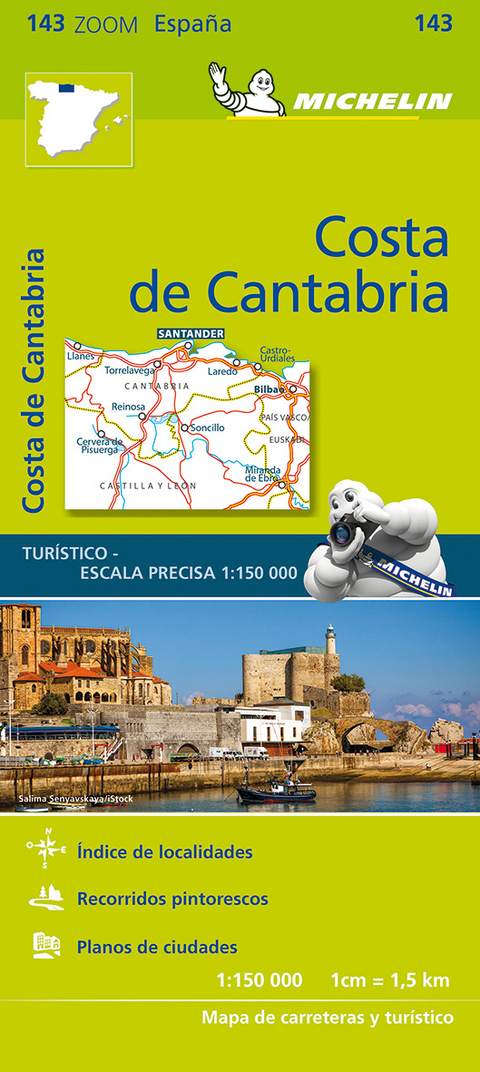 Costa de Cantabria - Zoom Map 143 -  Michelin