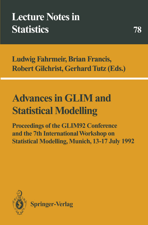 Advances in GLIM and Statistical Modelling - 