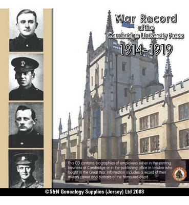 Cambridge University Press War Record 1914-1919