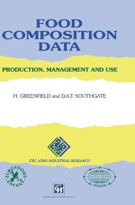 Food Composition Data - H. Greenfield, David A.T. Southgate
