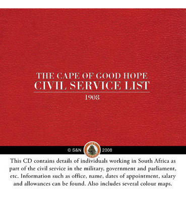 Cape of Good Hope Civil Service List, 1908