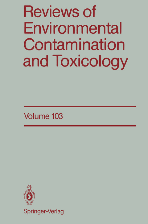 Reviews of Environmental Contamination and Toxicology - George W. Ware