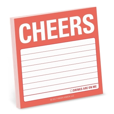 Knock Knock Cheers Sticky Note - 