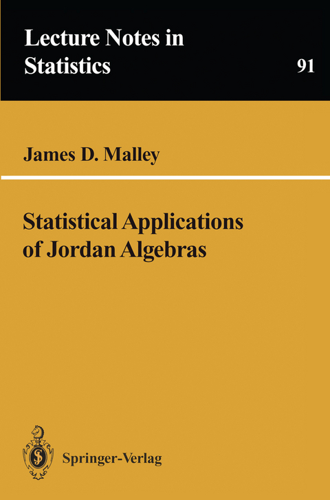 Statistical Applications of Jordan Algebras - James D. Malley