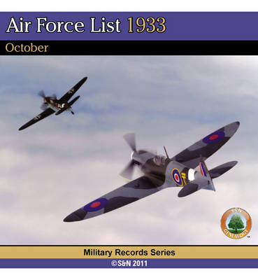 Air Force List 1939 - January